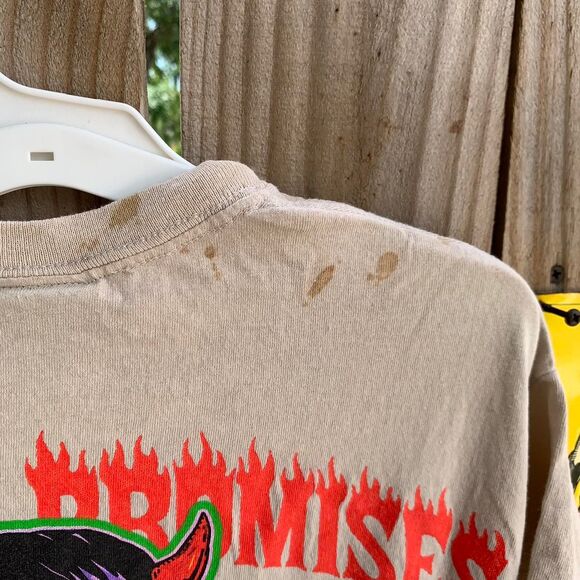 Broken Promises WORST IN ME TEE SAND size M 100% cotton Never Forgive forget - Picture 5 of 8